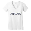 arigato Women's V-Neck T-Shirt