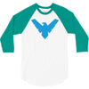 distressed nightwing 3/4 Sleeve Shirt