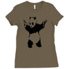 banksy panda pop Ladies Fitted T-Shirt