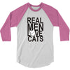 real men love cat 3/4 Sleeve Shirt