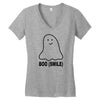 boo smile Women's V-Neck T-Shirt