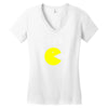 Mr Pacman Women's V-Neck T-Shirt