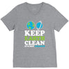 keep earth clean it's not uranus kawaii planets V-Neck Tee