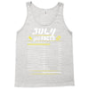 July Girl Facts Cancer Tank Top