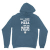 care about pizza and 3 people girls Hoodie