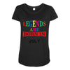 legends are born july Maternity Scoop Neck T-shirt