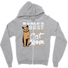 best cat mom Zipper Hoodie