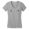 merica graphic Women's V-Neck T-Shirt