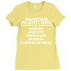 Smartass August Girl Ladies Fitted T-Shirt