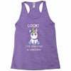 look i've created a unicorn Racerback Tank