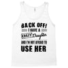 Back Off Crazy Daughter Afraid To Use Her Tank Top
