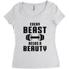 Every Beast Needs a Beauty Women's Triblend Scoop T-shirt