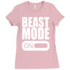 beast mode on Ladies Fitted T-Shirt