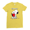 snoopy 2 Ladies Fitted T-Shirt
