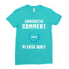 sarcastic comment loading Ladies Fitted T-Shirt