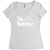 the rodfather   mens funny fishing Women's Triblend Scoop T-shirt