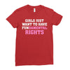 girls just want to have fundamental rights Ladies Fitted T-Shirt