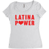 latina power with heart Women's Triblend Scoop T-shirt
