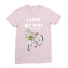 i love when my wife lets me buy another bike Ladies Fitted T-Shirt