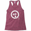 el q white logo Racerback Tank