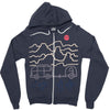 van desert Zipper Hoodie