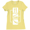 v2 eat sleep scuba dive Ladies Fitted T-Shirt