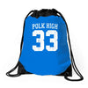 polk high Drawstring Bags