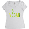 be vegan Women's Triblend Scoop T-shirt