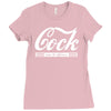 cock taste the difference mens v neck Ladies Fitted T-Shirt