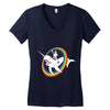 narwhal rainbow stormtrooper Women's V-Neck T-Shirt