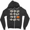fisheye lens Zipper Hoodie