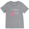 junior's breast cancer awareness i wear pink V-Neck Tee
