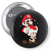 mario licking toad Pin-back button