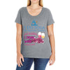 yoga and wine Ladies Curvy T-Shirt