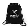 I Survived Foot Surgery Drawstring Bags