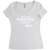 because america Women's Triblend Scoop T-shirt