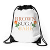Brown Suga Babe Drawstring Bags
