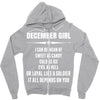 Super December Girl Zipper Hoodie