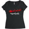 squadgoals santa Women's Triblend Scoop T-shirt