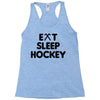 eat sleeo hockey Racerback Tank