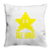 die hard Throw Pillow