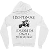 motorbike i don't snore biker's biker Zipper Hoodie