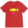 big fish little fish cardboard box V-Neck Tee