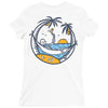 skull summer Ladies Fitted T-Shirt