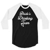 bride's drinking team diamond ring bachelorette 3/4 Sleeve Shirt