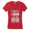 carcinoid cancer is a journey i never planed or asked for but i choose Women's V-Neck T-Shirt