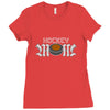 hockey mom rhinestone Ladies Fitted T-Shirt