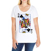 catdog playing card Ladies Curvy T-Shirt