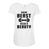 Every Beast Needs a Beauty Maternity Scoop Neck T-shirt