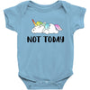 Unicorn Says Not Today Baby Bodysuit